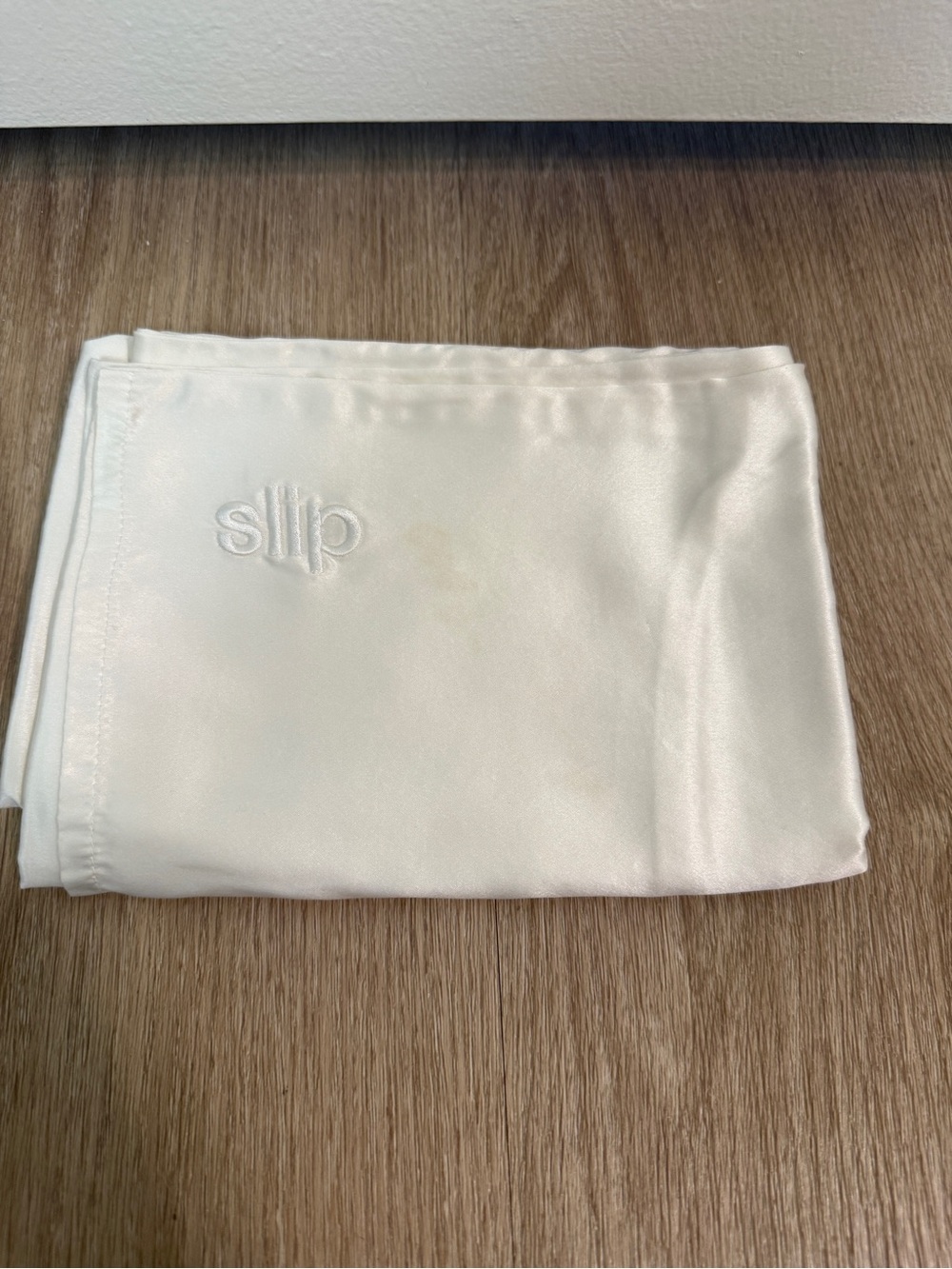 Brand New Slip White Standard Silk Pillowcase
